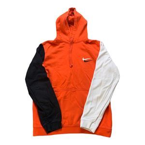 Nike Orange, Black, and White Hoodie